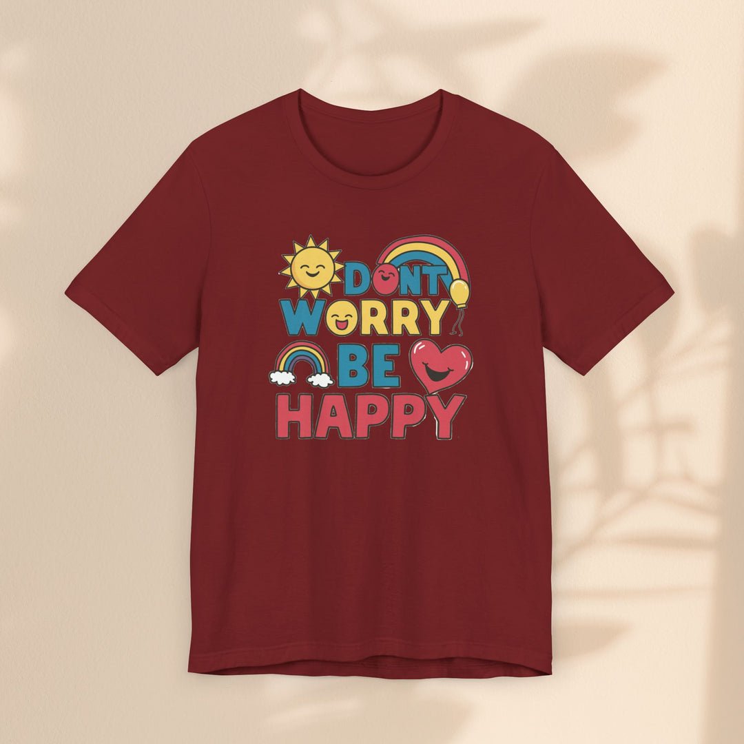 Unisex Jersey Short Sleeve Tee - Don't Worry Be Happy