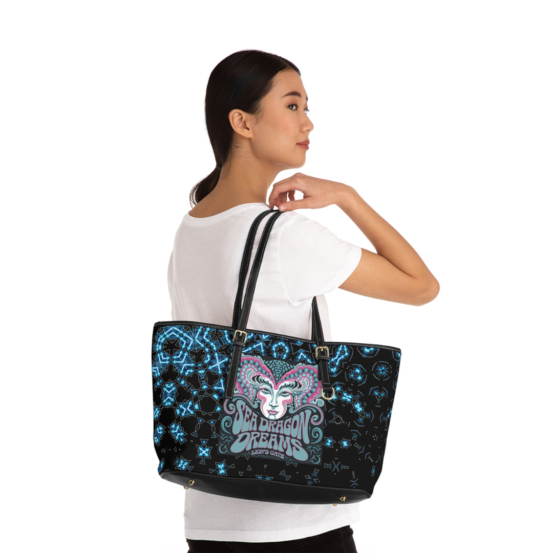 PU Leather Shoulder Bag - Sea Dragon Dreams