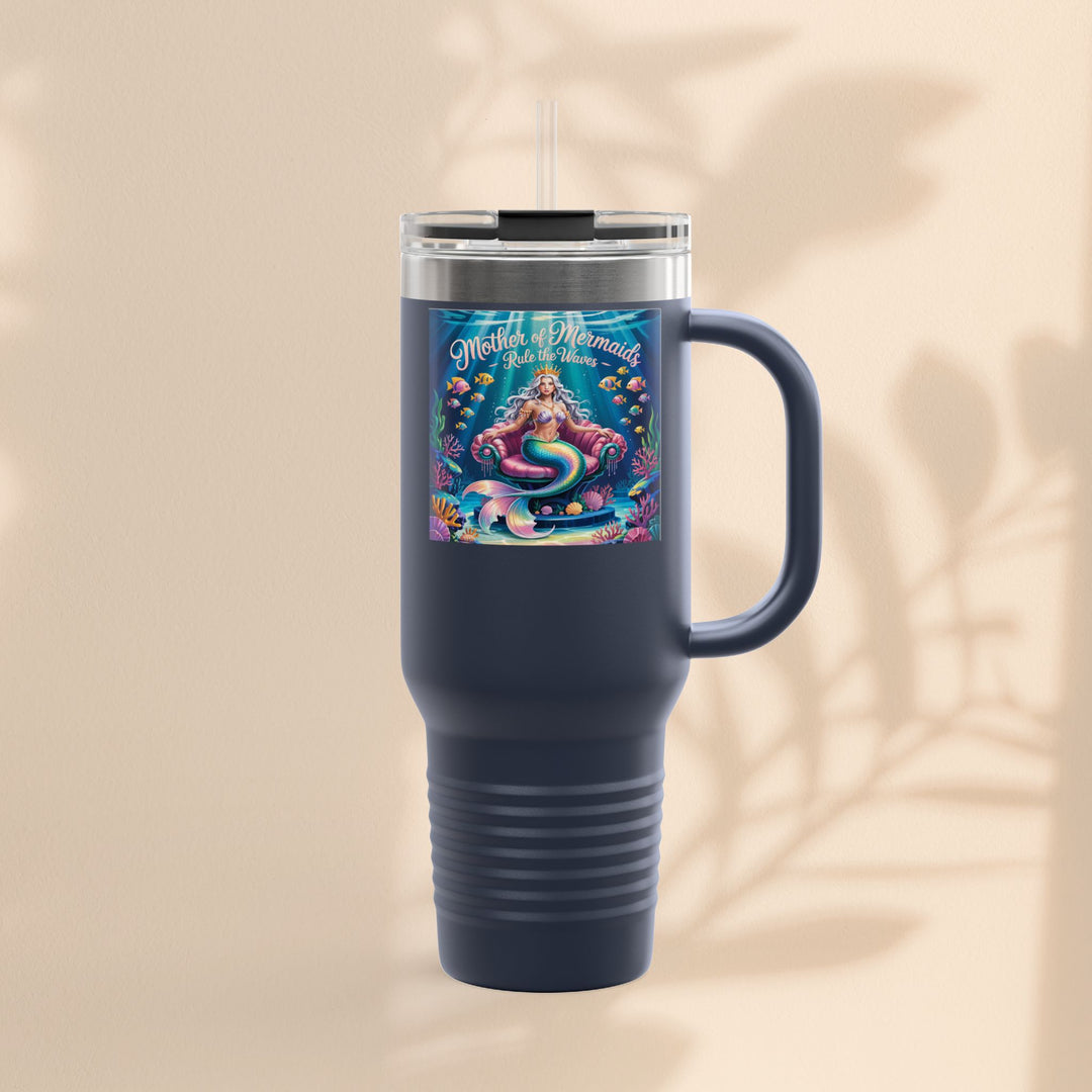 Mother of the Mermaids Insulated Travel Mug, 40oz | Perfect for Road Trips, Summer Days