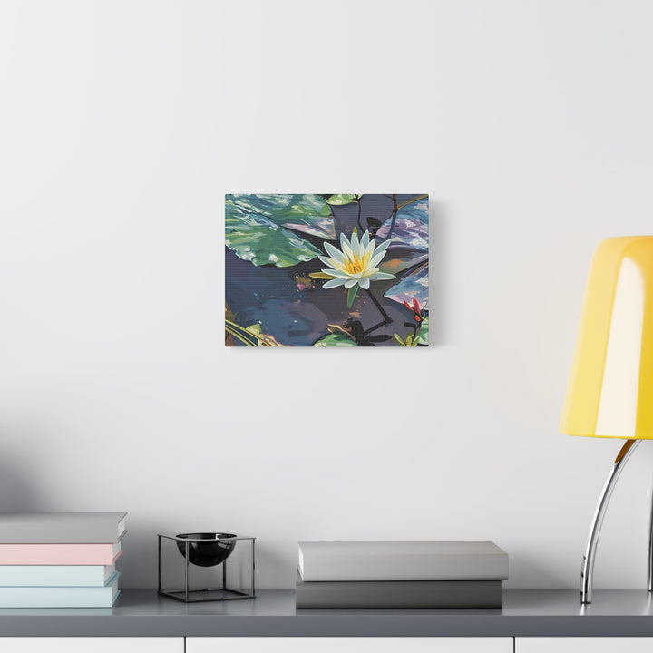 Water Lily Canvas Art Print – Nature Wall Décor