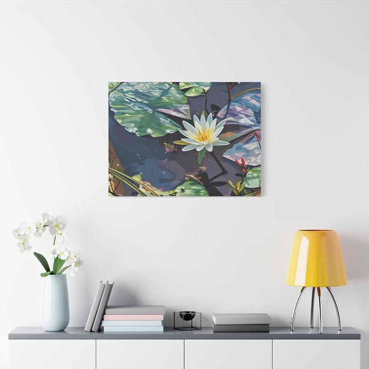 Water Lily Canvas Art Print – Nature Wall Décor