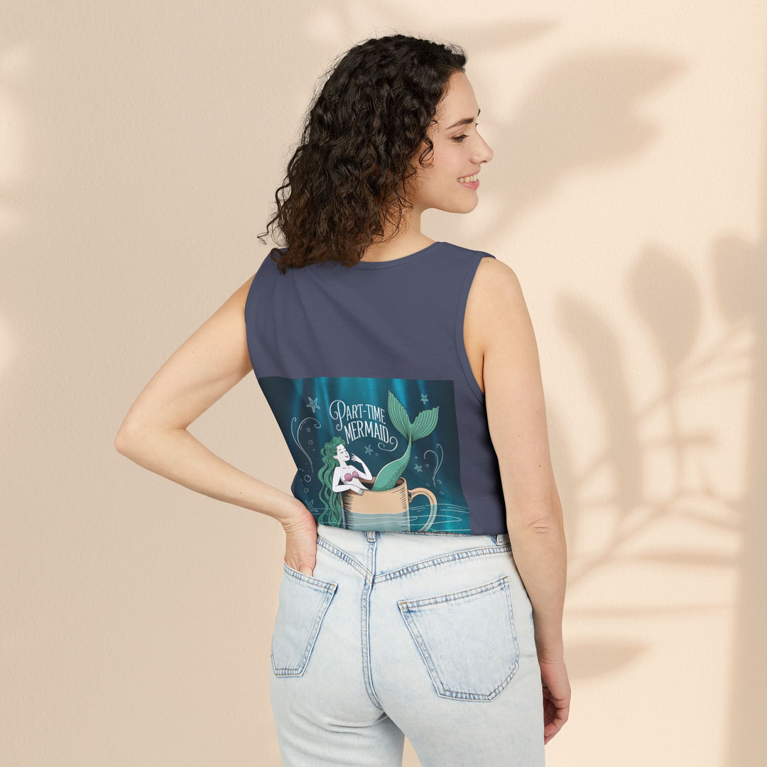 Part-Time Mermaid Unisex Tank Top, Casual Summer Tee, Cute Beachwear, Gift for Ocean Lovers, Quirky Mermaid Apparel