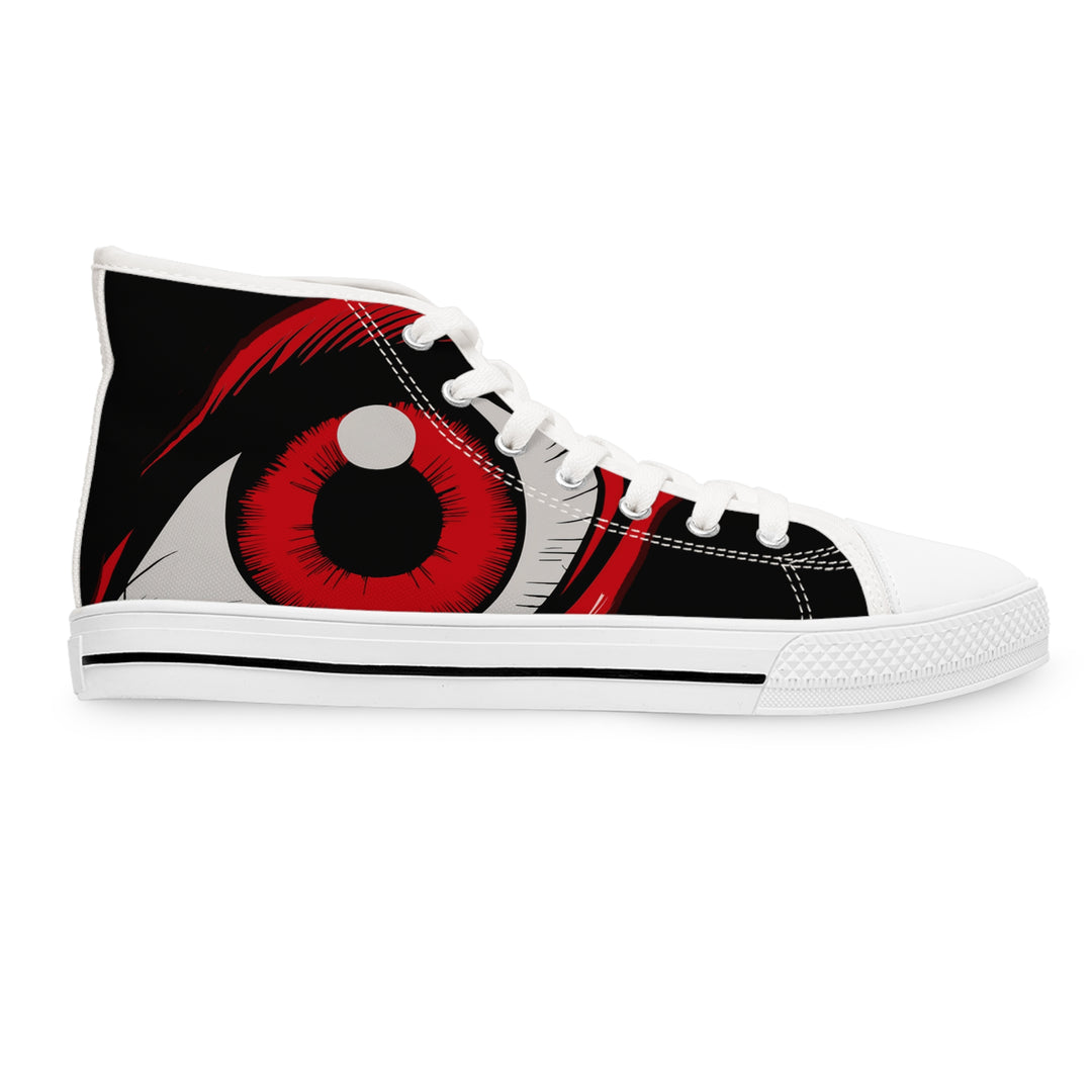 Women's High Top Sneakers - Red Eye