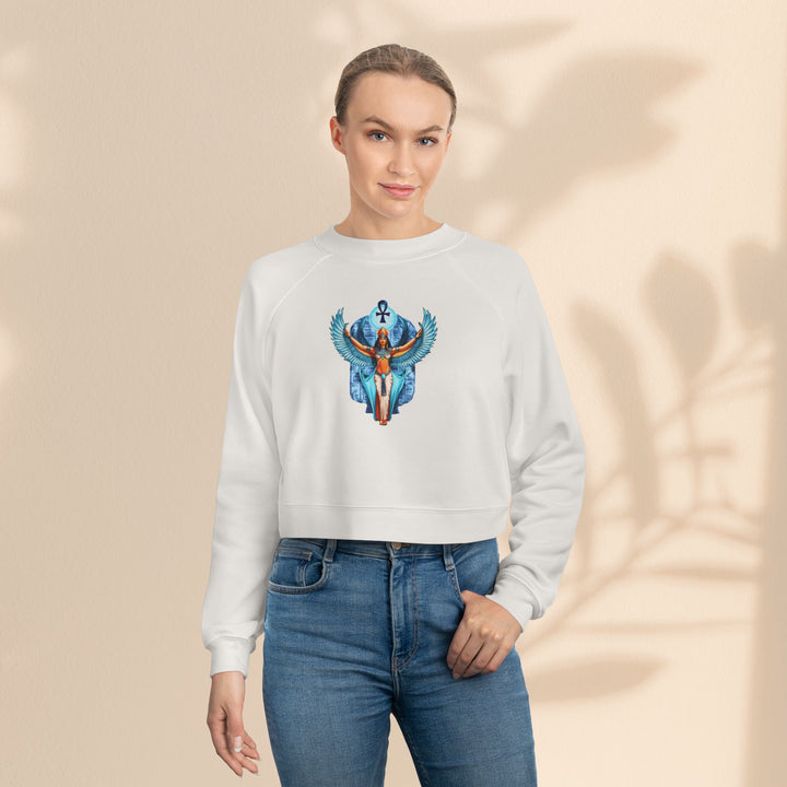 Goddess Isis Women's Cropped Fleece Pullover - Cozy & Stylish Casual Wear