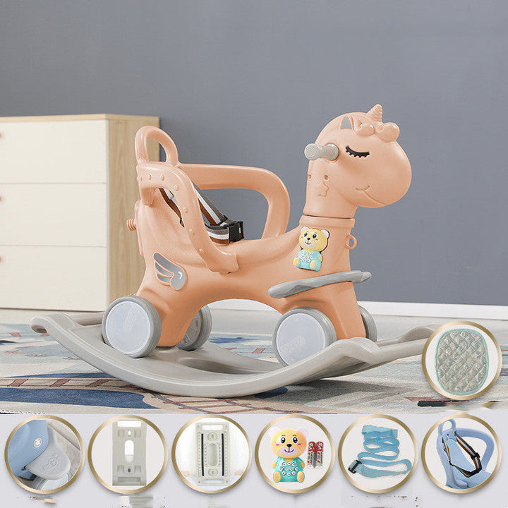 Baby Rocking Ride-On Cart Toy