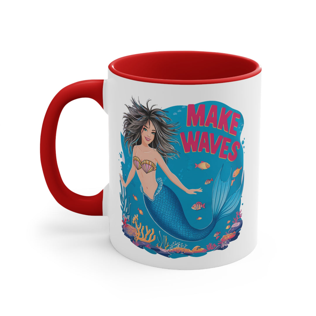 11oz Accent Mug - Make Waves