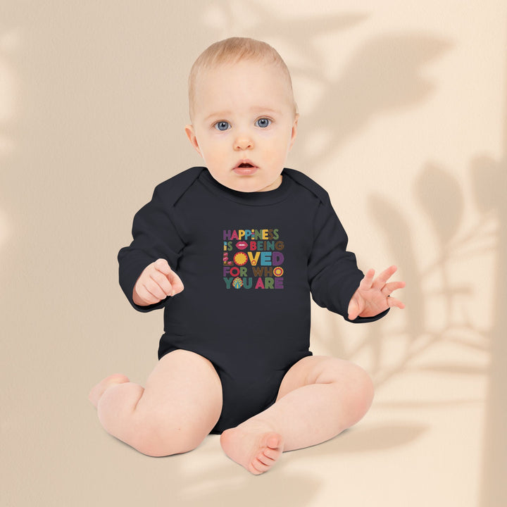 Baby Long-Sleeve Organic Bodysuit - Loved For Who You Are