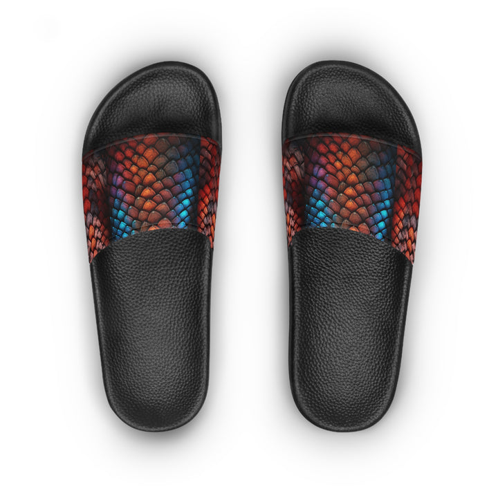 Women's Slide Sandals - Dragon Scales