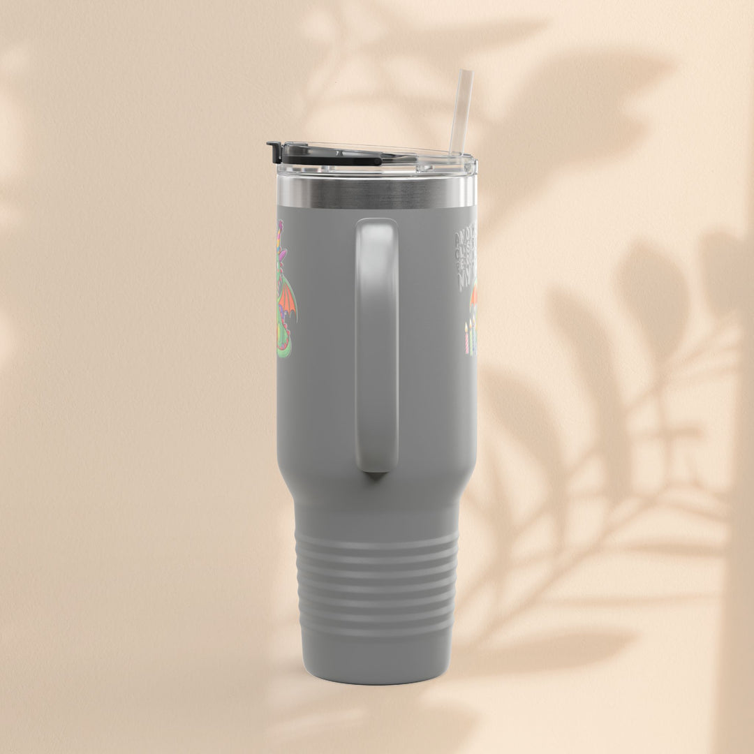 Dragon Insulated Travel Mug, 40oz, Dragon Birthday Tumbler