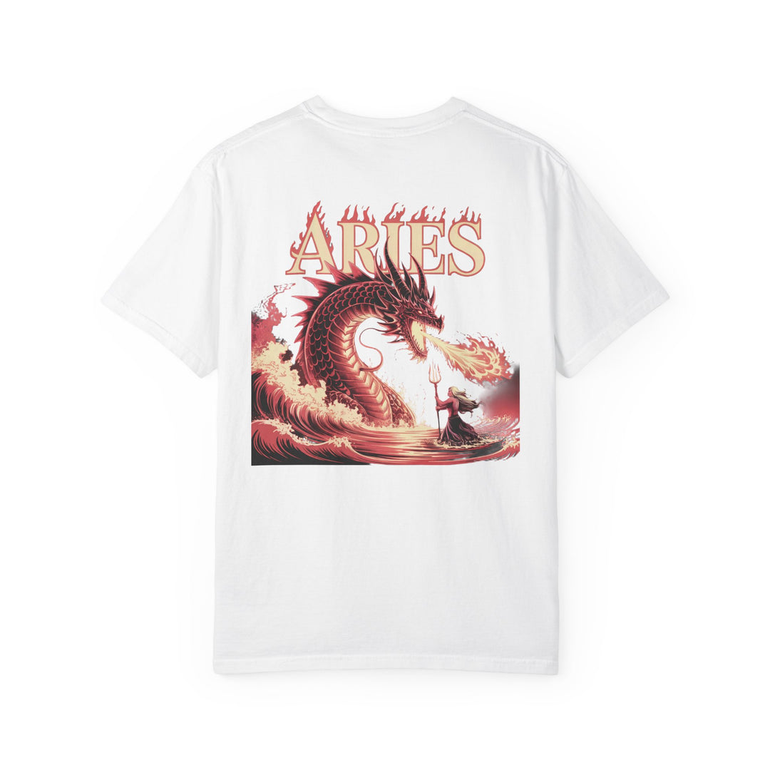 Aries Graphic T-Shirt: Unisex Astrology Tee, Zodiac Shirt for Birthdays & Everyday Wear, Perfect Gift for Aries Friends