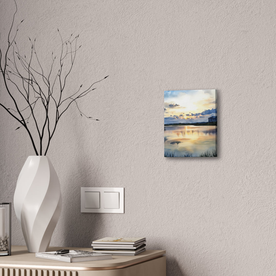 Serene Sunset Landscape Canvas Wall Art