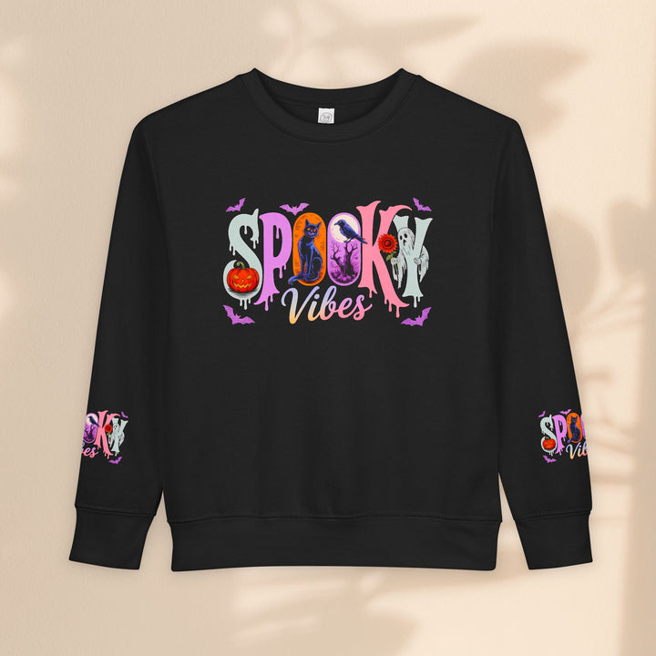 Toddler Spooky Vibes Sweatshirt - Halloween Kids Outfit