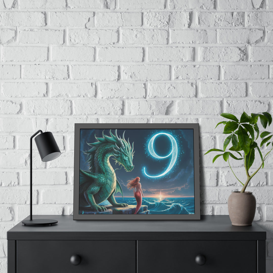 Number 9 and Dragons Canvas Wall Art