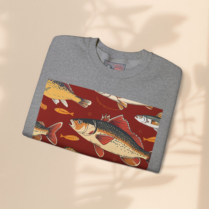 Unisex Heavy Blend™ Crewneck Sweatshirt - Red Fish