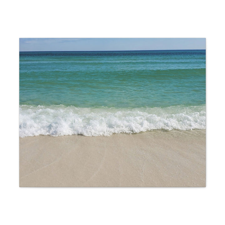 Beach Waves Matte Canvas Print – 1.25-Inch Stretched Seascape