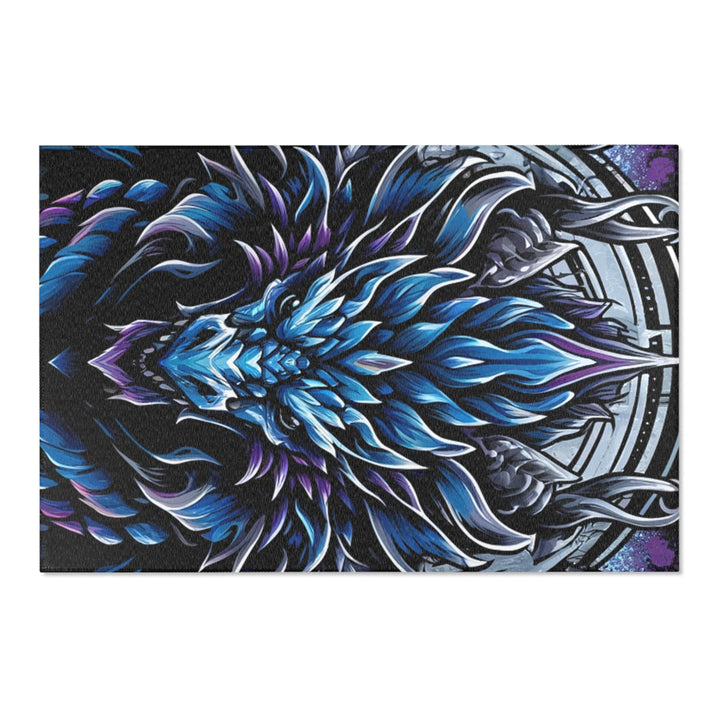 Mystical Dragon Area Rug - Bohemian Home Decor, Gift for Fantasy Lovers