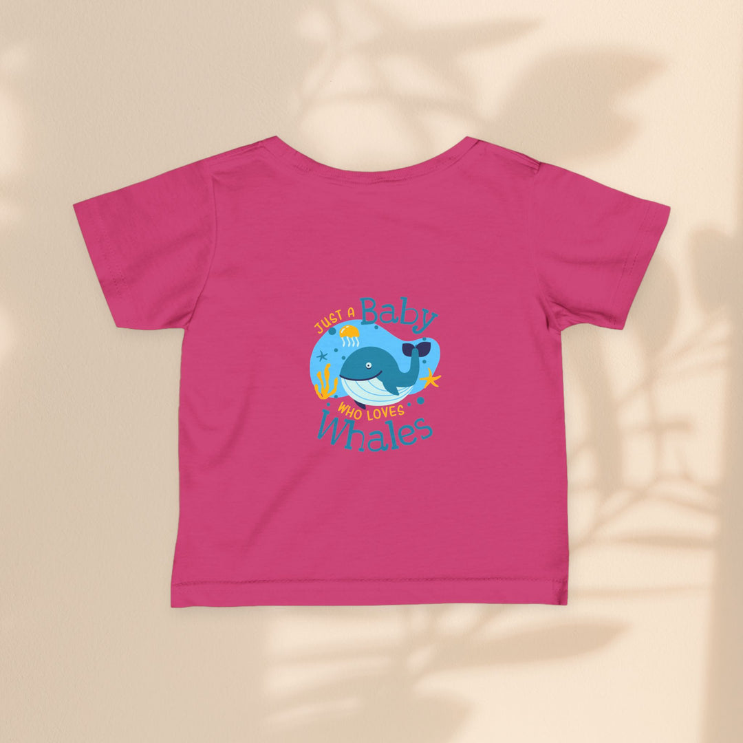 Infant Fine Jersey Tee - Just A Baby Who Loves Whales