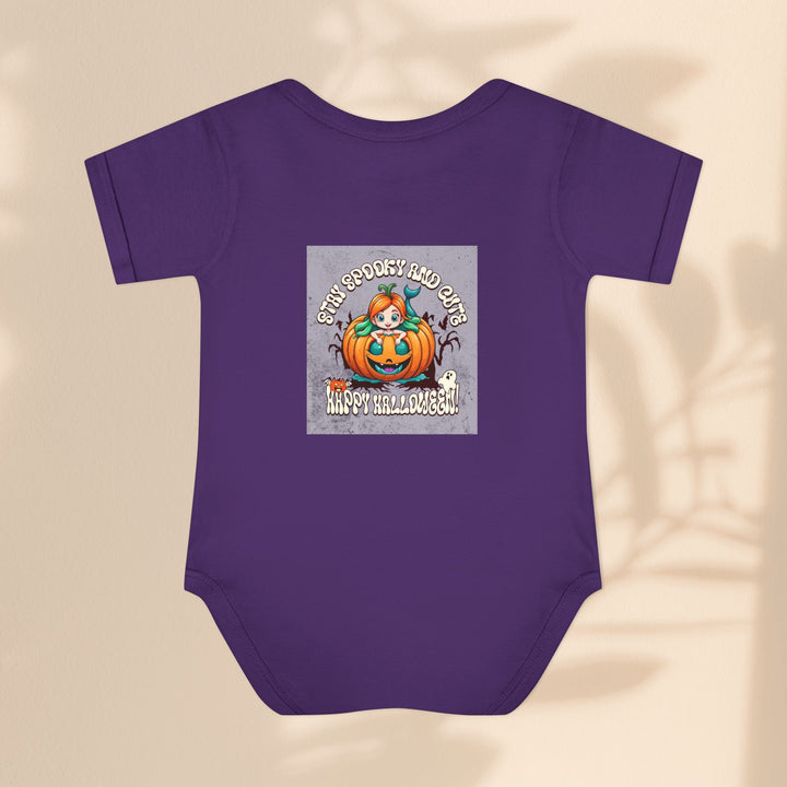 Stay Spooky and Cute Infant Halloween Bodysuit – Pumpkin Baby Costume & Fall Outfit