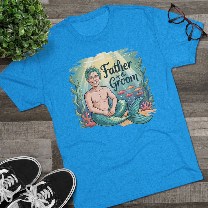 Father of the Groom Merman T-Shirt, Unique Wedding Gift, Fun Groomsmen Tee, Beach Theme Attire, Nautical Humor Shirt