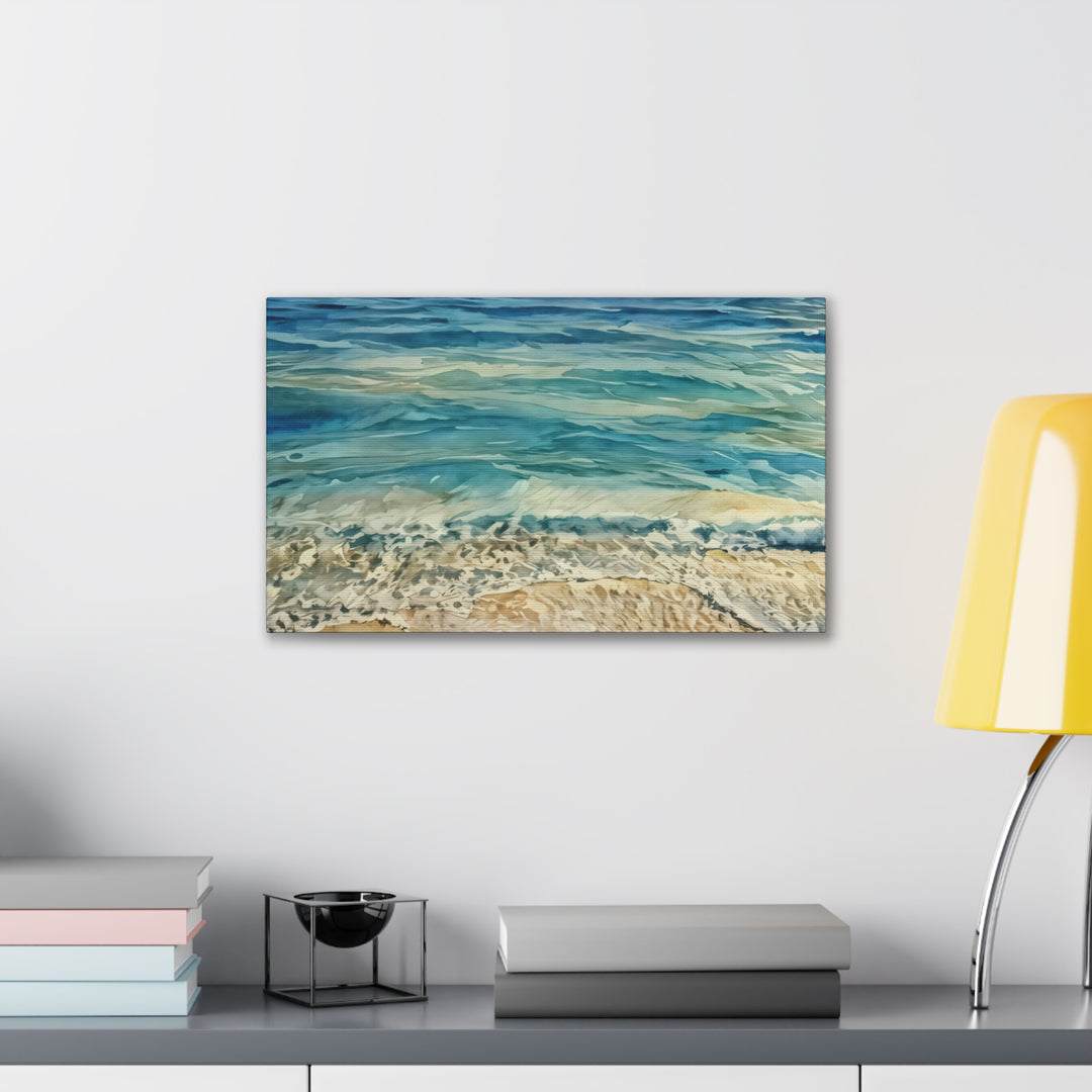 Stretched Beach Art Canvas Print