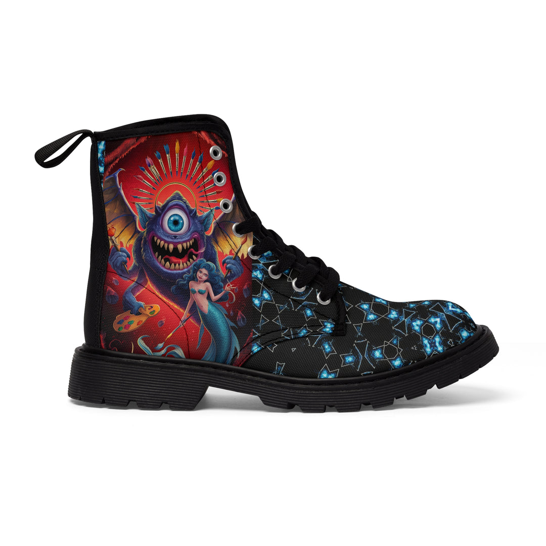 Men's Canvas Boots - Crazy Mermaids