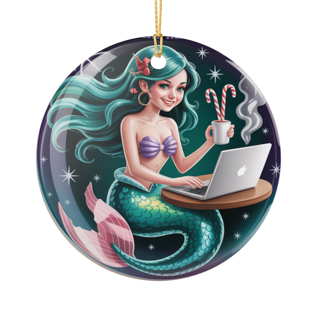 Mermaid Emailer of the Year Ceramic Decoration Ornament