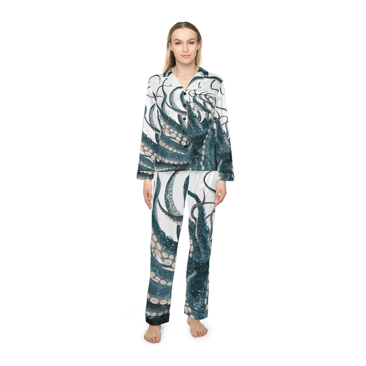 Women's Satin Pajamas (AOP) - Octopus Tentacles