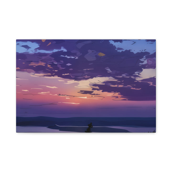 Elegant Sunset Canvas Print for Bedroom and Living Room