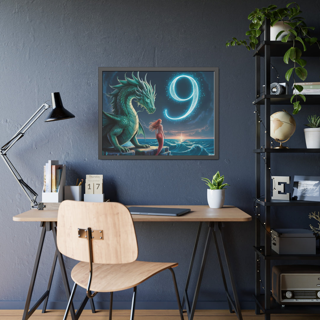 Number 9 and Dragons Canvas Wall Art