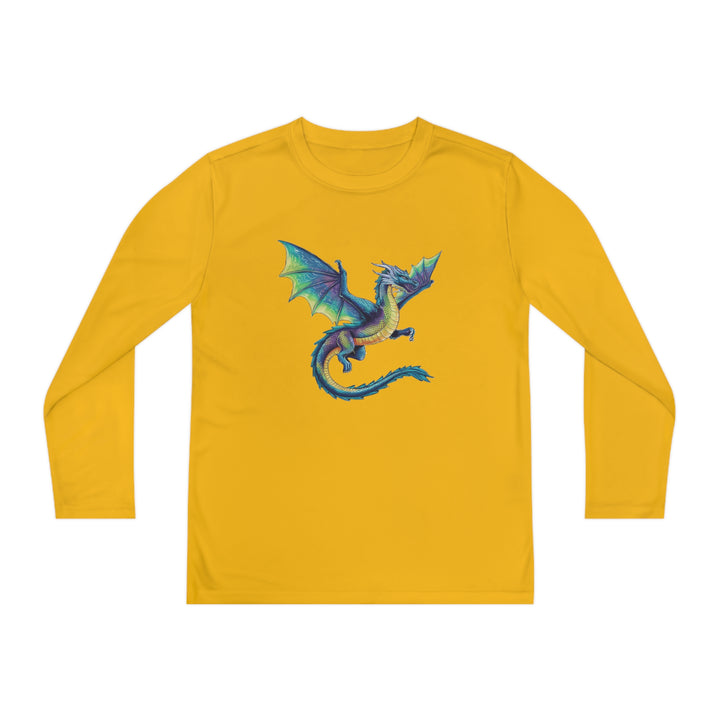 Youth Long Sleeve Competitor Tee - Electric Dragon