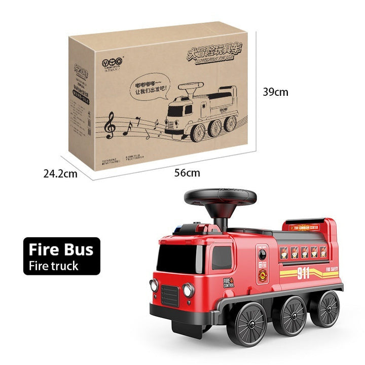 Kids’ Ride-On Adventure Vehicle – Fire Truck, Police Car or Space Bus