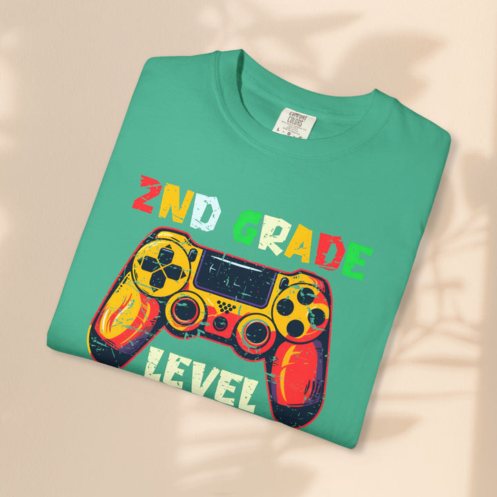 Fun Gamer T-Shirt, 2nd Grade Level Unlocked Shirt, Kids Gaming Apparel, Back to School Gift, Video Game Fan Tee
