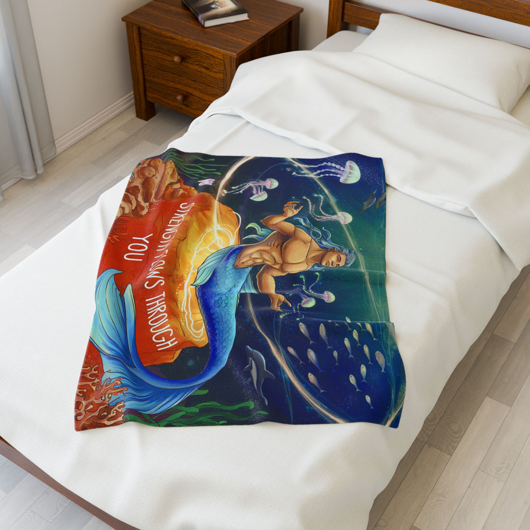 Merman Velveteen Plush Blanket