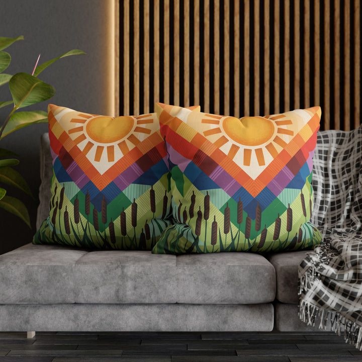 Seminole Sunburst - Vibrant Sunburst Decorative Pillowcase