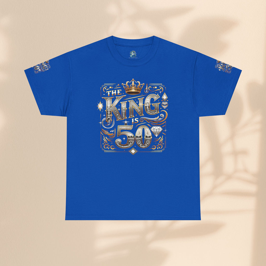 Royal 50th Birthday Tee, Vintage King Shirt, Men’s Birthday Gift, Celebrate 50 Years, Custom Graphic T-Shirt, Fun Party Top
