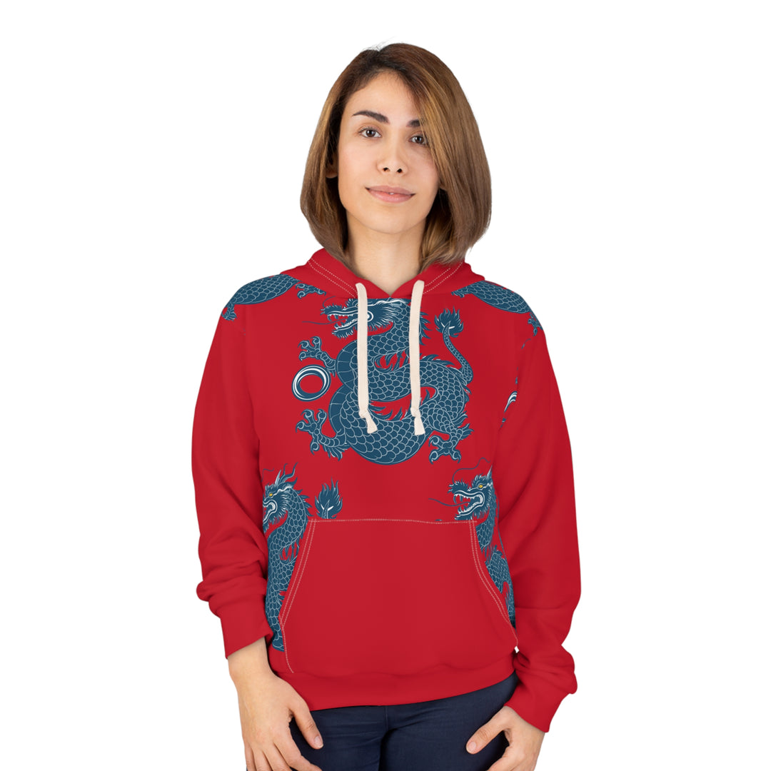 Unisex Pullover Hoodie - Azure Dragon