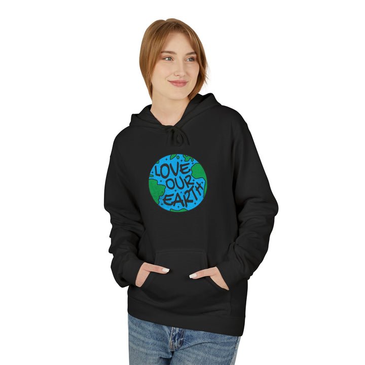 Unisex Midweight Softstyle Fleece Hoodie - Love Our Earth