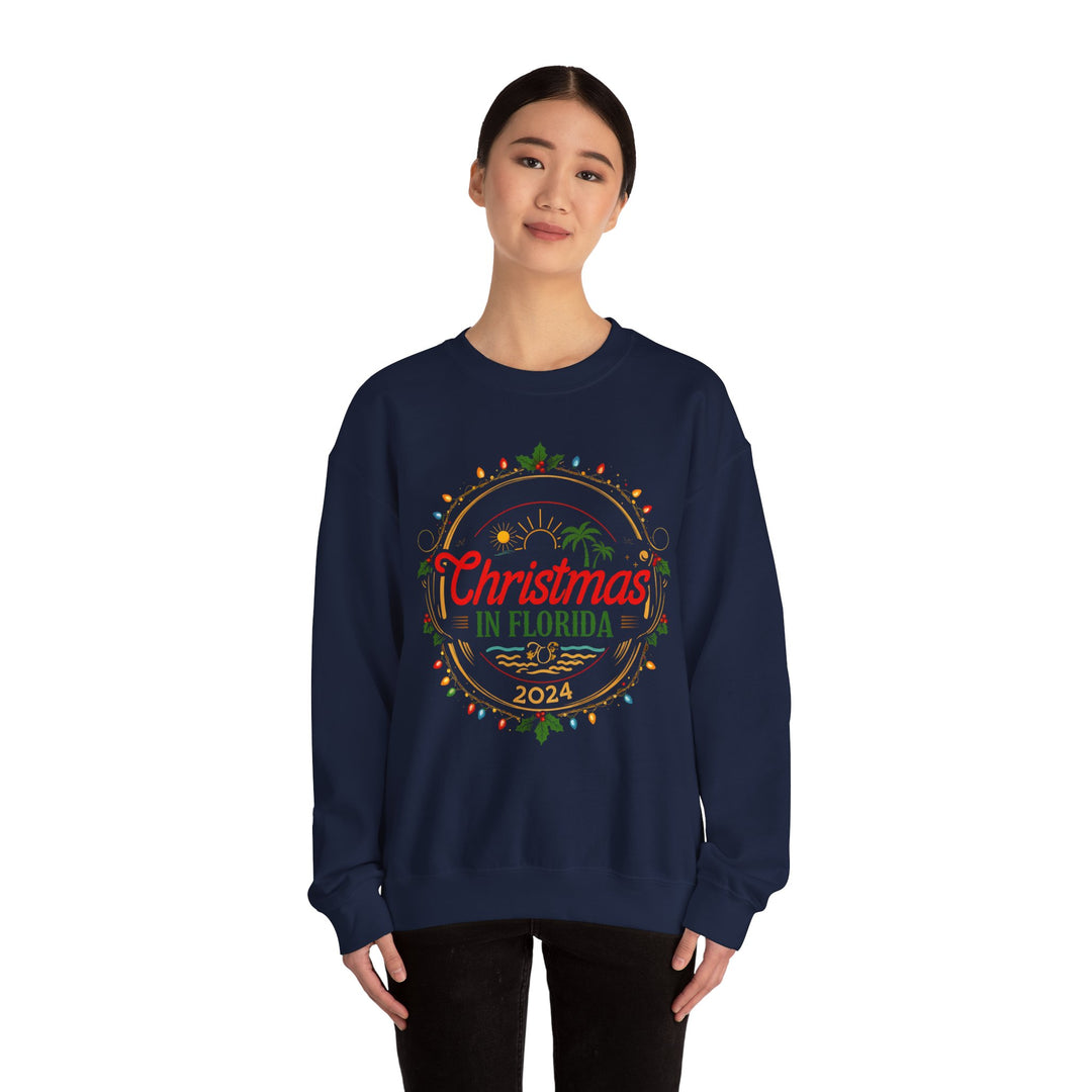 Unisex Heavy Blend™ Crewneck Sweatshirt - Christmas in Florida