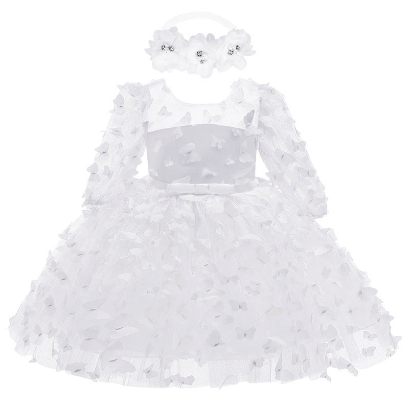 Baby and Toddler Mid-Sleeve Formal Dress