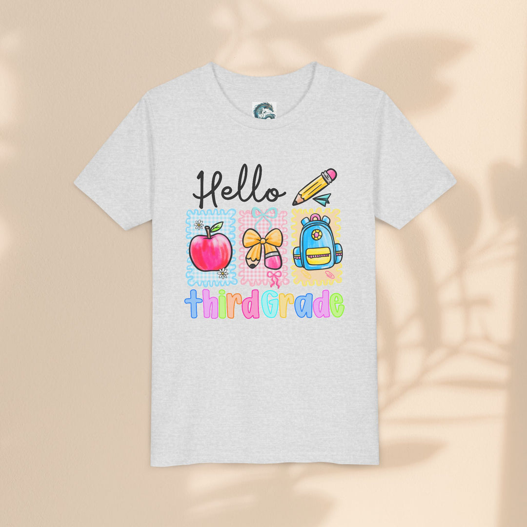 Colorful Third Grade Youth Tee, Back to School Shirt, Kids Graphic T-Shirt, 3rd Grade Celebration Apparel, Cute School Outfit, Fun [...]