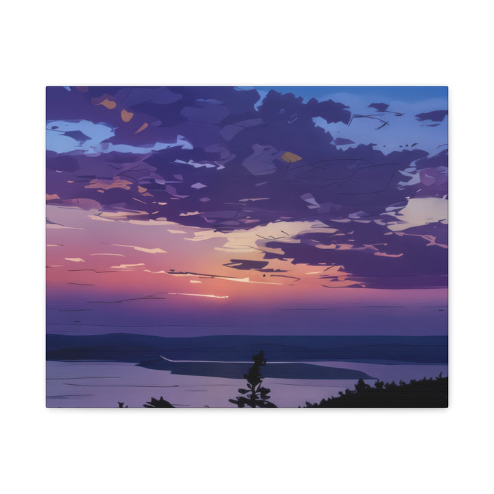 Elegant Sunset Canvas Print for Bedroom and Living Room