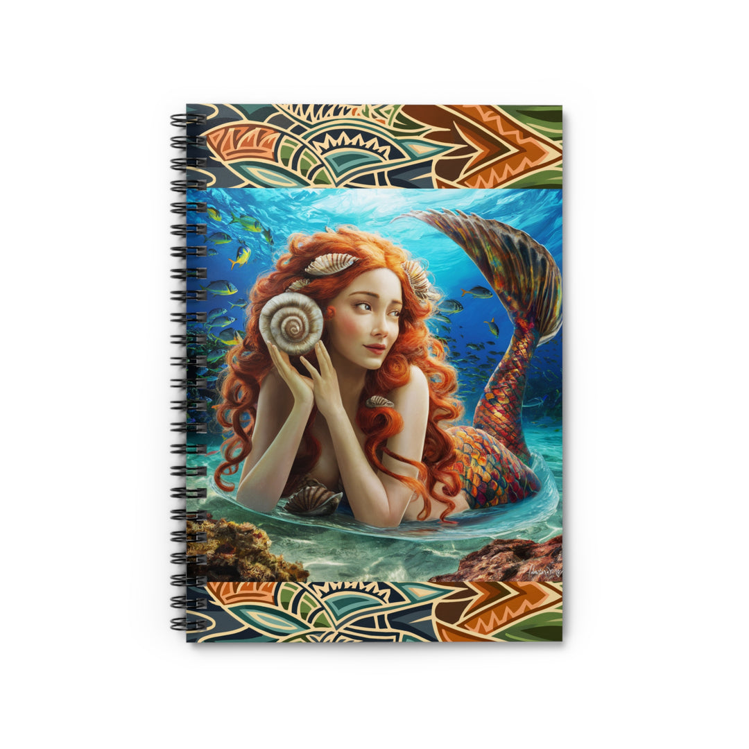 Spiral Notebook - Ruled Line - Tribal Under The Sea