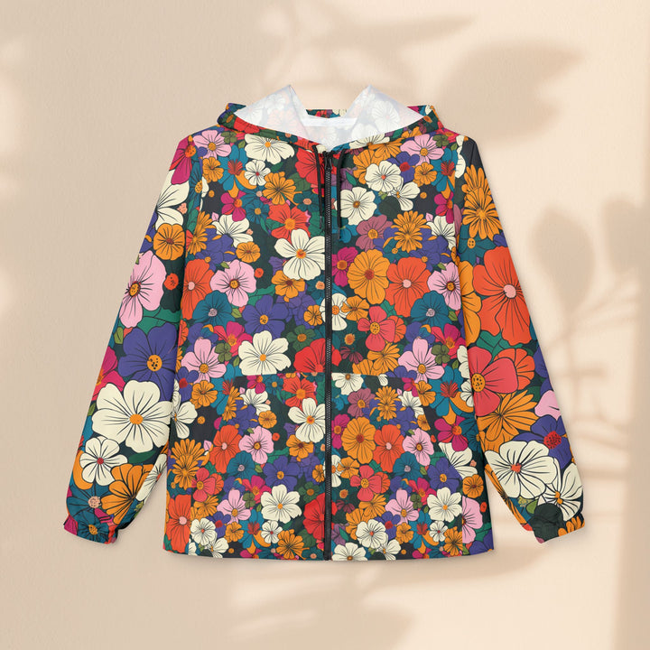 Vibrant Floral Windbreaker Jacket - Perfect for Spring Adventures and Festivals