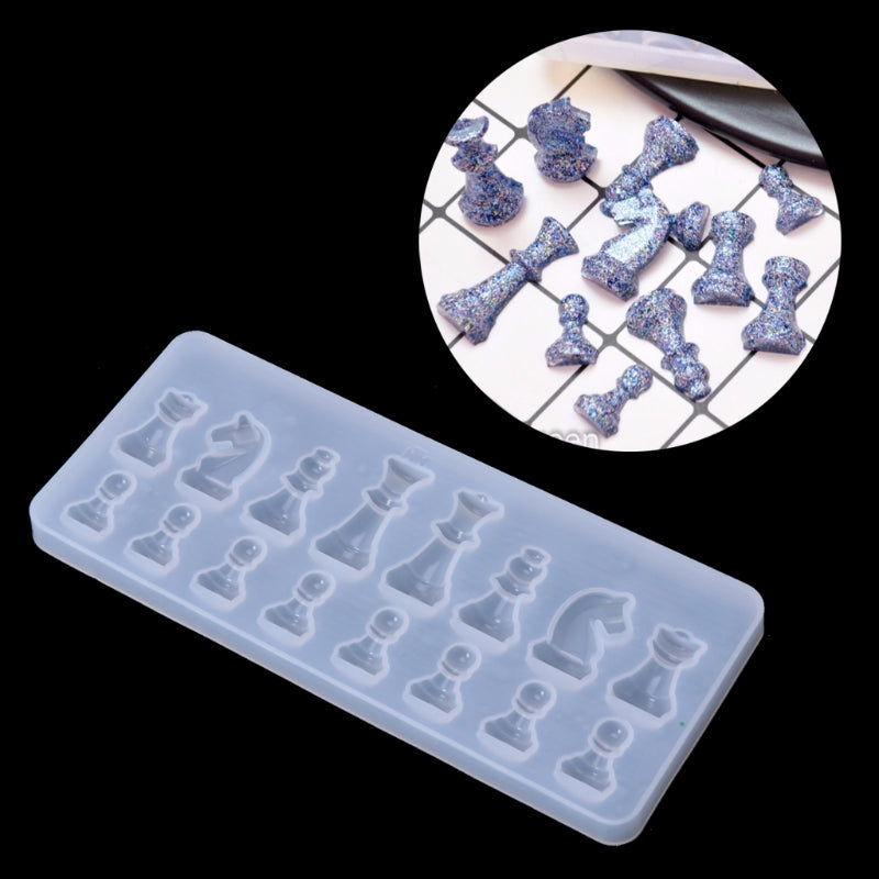 Chess Piece Silicone Chocolate and Baking Mold Set
