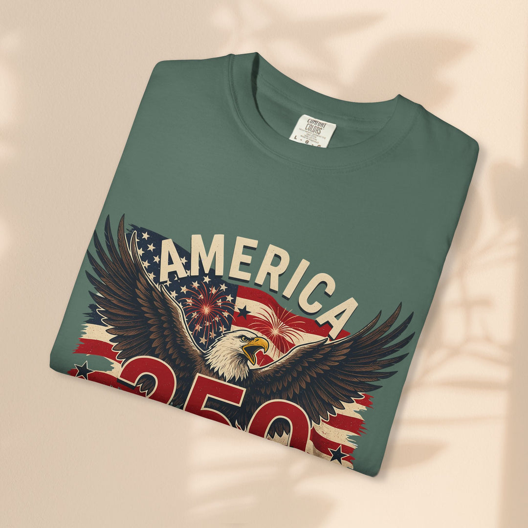 America 250 Eagle Patriotic T-Shirt — Independence Celebration Tee