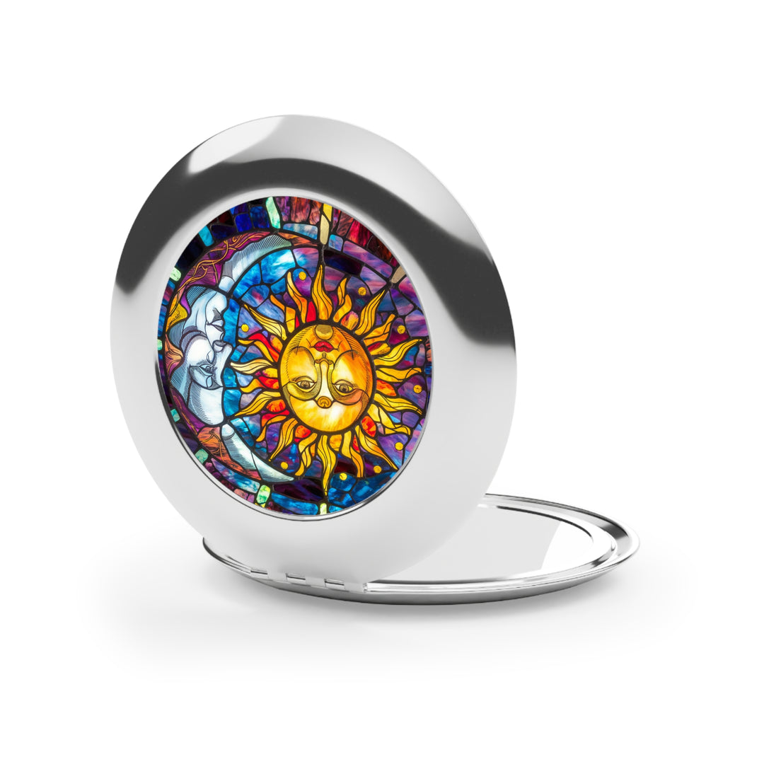 Compact Travel Mirror - Sun and Moon