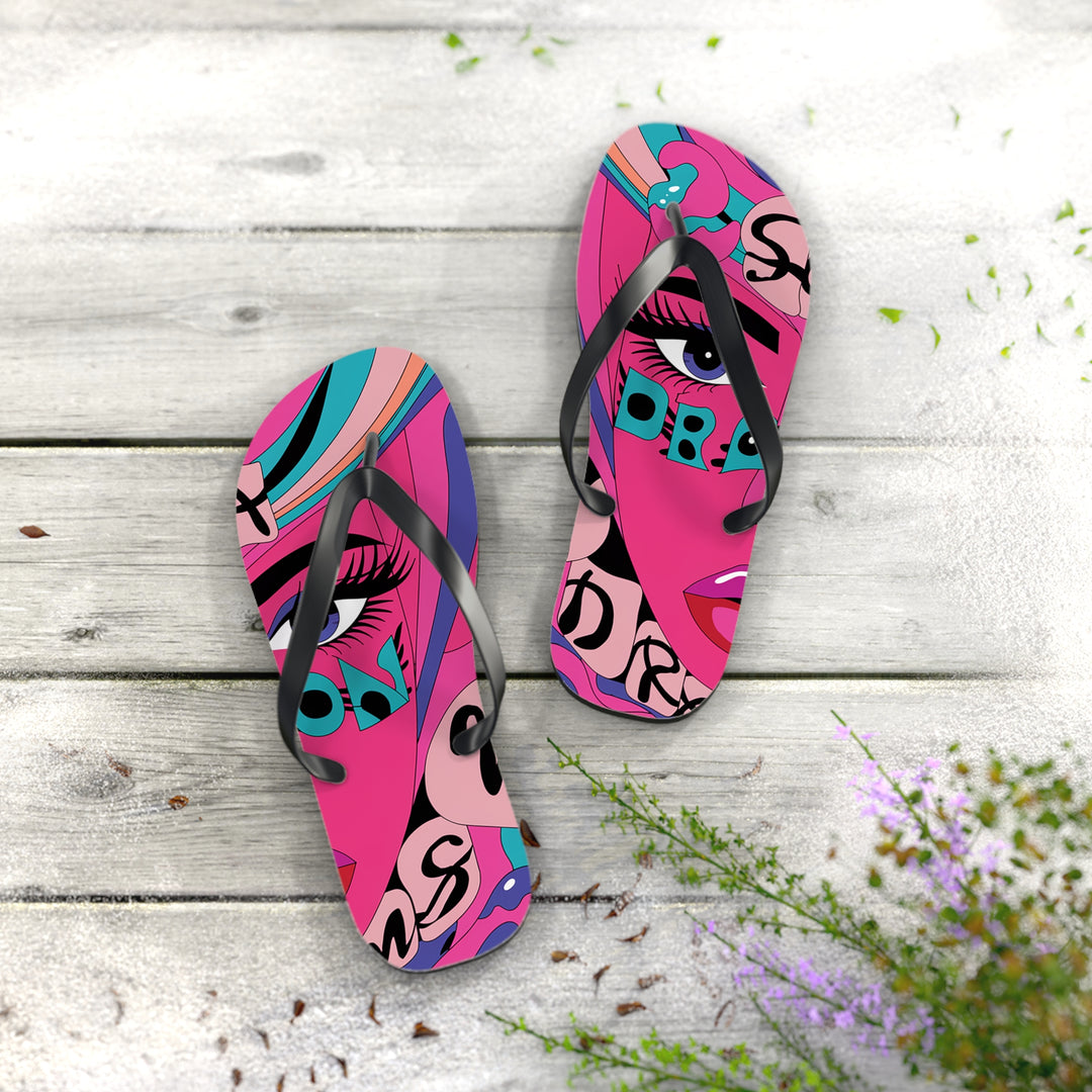 Sea Dragon Dreams Flip Flops