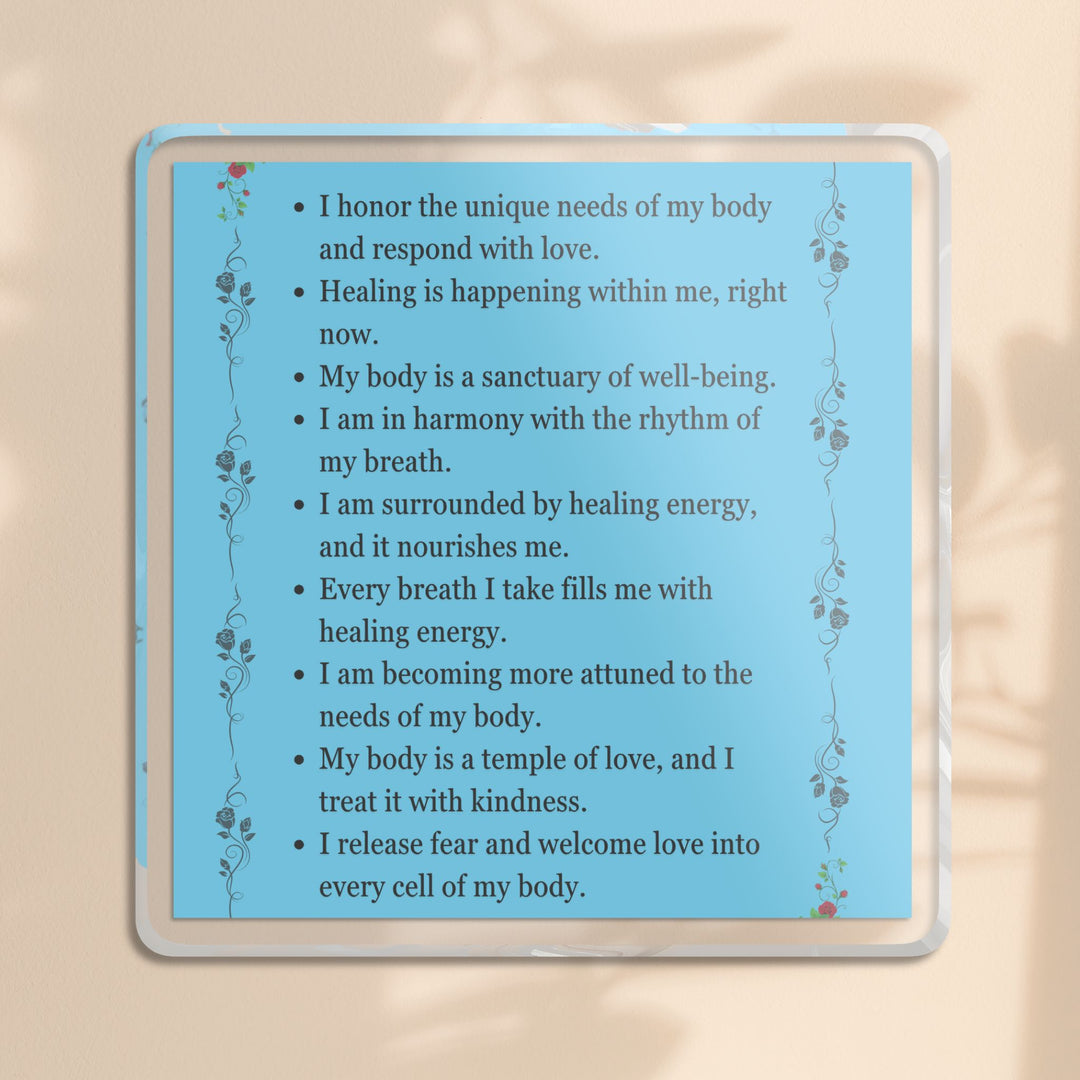 Healing Affirmation Acrylic Plaque – Body Positive