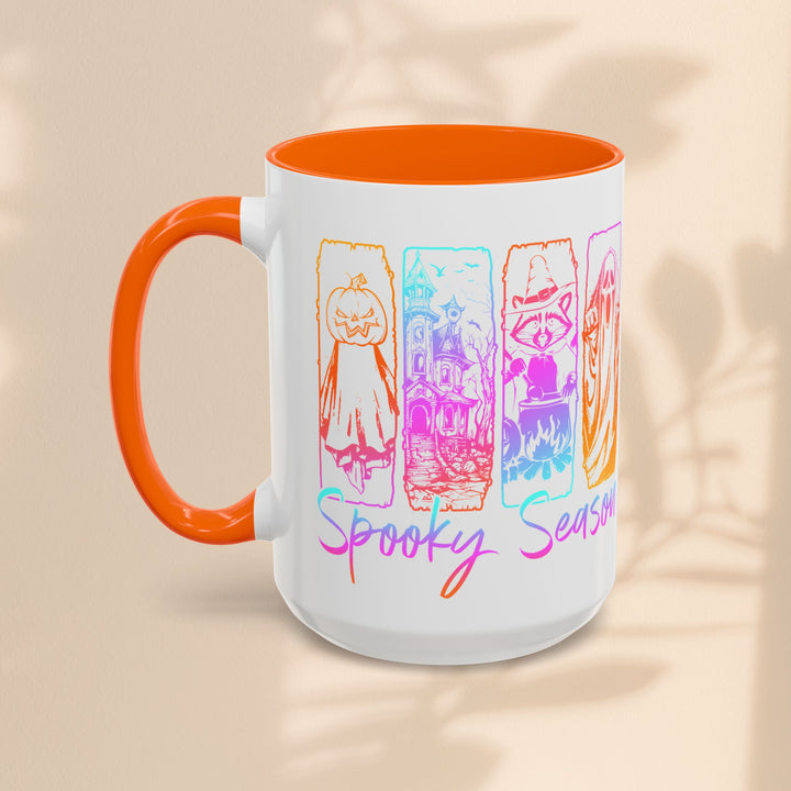 Spooky Season Accent Coffee Mug – Halloween Ceramic Cup (11oz, 15oz)