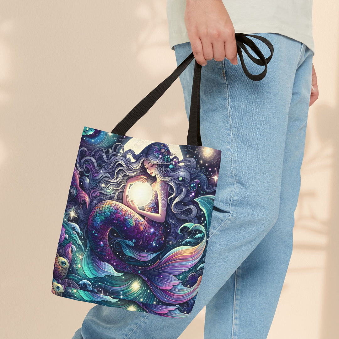 Celestial Mermaid Secret Tote Bag – Stylish Reusable Beach Trip Bag